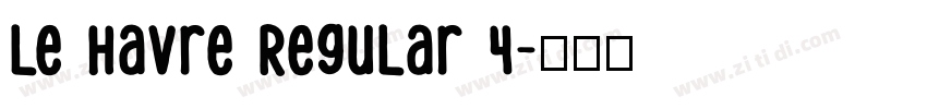 Le Havre Regular 4字体转换